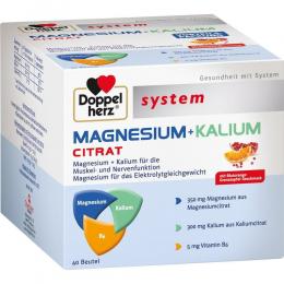 DOPPELHERZ Magnesium+Kalium Citrat system Granulat 40 St Granulat