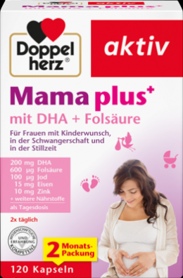 DOPPELHERZ Mama plus mit DHA+Folsure Kapseln 120 St