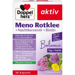 DOPPELHERZ Meno Rotklee+Nachtkerzenöl+Biotin Kaps. 30 St. (34,4 g)