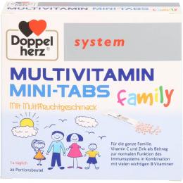 DOPPELHERZ Multivitamin Mini-Tabs family system 20 St.