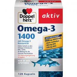 DOPPELHERZ Omega-3 1.400 Kapseln 120 St.