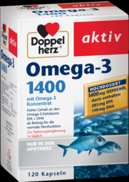DOPPELHERZ Omega-3 1.400 Kapseln 236,7 g