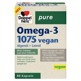 DOPPELHERZ Omega-3 1075 vegan pure Kapseln 80 St Kapseln