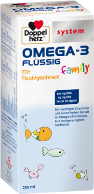 DOPPELHERZ Omega-3 flssig family system 250 ml