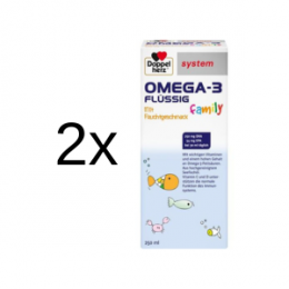DOPPELHERZ Omega-3 flüssig family system 2 x 250 ml