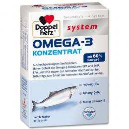 Doppelherz Omega-3 Konzentrat system 30 St Kapseln