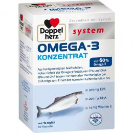 Doppelherz Omega-3 Konzentrat system 60 St Kapseln