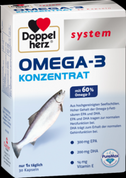 DOPPELHERZ Omega-3 Konzentrat system Kapseln 30 St