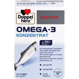 DOPPELHERZ Omega-3 Konzentrat system Kapseln 60 St.
