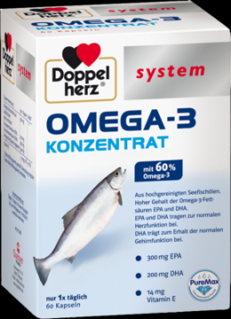 DOPPELHERZ Omega-3 Konzentrat system Kapseln 79,3 g