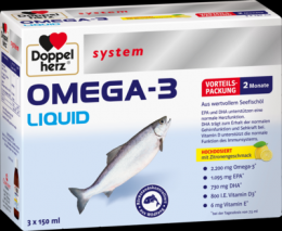 DOPPELHERZ Omega-3 Liquid system 3X150 ml