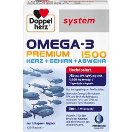 DOPPELHERZ Omega-3 Premium 1500 system Kapseln 120 St. (155,2 g)