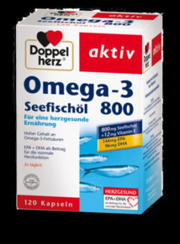 DOPPELHERZ Omega-3 Seefischl 800 aktiv Kapseln 120 St