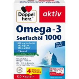 DOPPELHERZ Omega-3 Seefischöl 1000 Kapseln 120 St. (174,9 g)