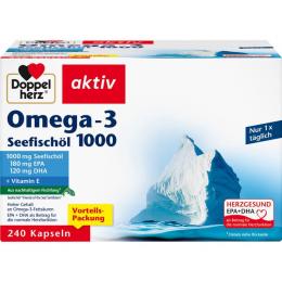 DOPPELHERZ Omega-3 Seefischöl 1000 Kapseln 240 St. (349,7 g)