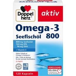 DOPPELHERZ Omega-3 Seefischöl 800 aktiv Kapseln 120 St. (142 g)