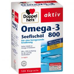 DOPPELHERZ Omega-3 Seefischöl 800 aktiv Kapseln 120 St.