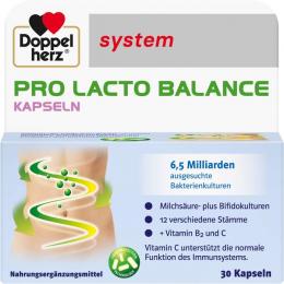 DOPPELHERZ Pro Lacto Balance system Kapseln 30 St. (11,4 g)
