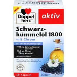 DOPPELHERZ Schwarzkümmelöl 1800 Kapseln 50 St. (50,8 g)