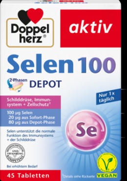 DOPPELHERZ Selen 100 2-Phasen Depot Tabletten 45 St