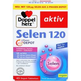 DOPPELHERZ Selen 120 2-Phasen Depot Tabletten 45 St. (34,2 g)