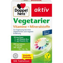 DOPPELHERZ Vegetarier Vitamine+Mineralstoffe aktiv 100 St.