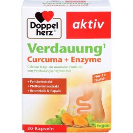 DOPPELHERZ Verdauung Curcuma+Enzyme Kapseln 30 St.