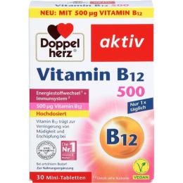 DOPPELHERZ Vitamin B12 500 Tabletten 30 St. (12,1 g)