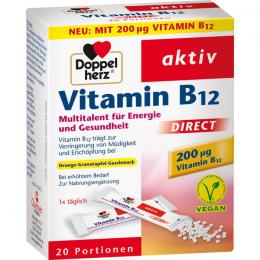 DOPPELHERZ Vitamin B12 DIRECT Pellets 20 St.