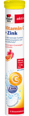 DOPPELHERZ Vitamin C+Zink Brausetabletten 4.59 g