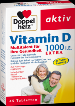 DOPPELHERZ Vitamin D3 1000 I.E. EXTRA Tabletten 12.5 g