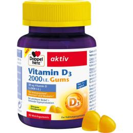 DOPPELHERZ Vitamin D3 2000 I.E.Gums 40 St. (120 g)