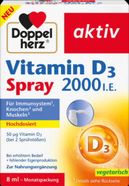 DOPPELHERZ Vitamin D3 2000 I.E. Spray 8 ml