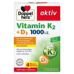 DOPPELHERZ Vitamin K2+D3 1000 I.E. Tabletten 120 St Tabletten