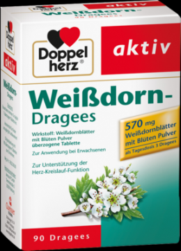 DOPPELHERZ Weidorn Dragees 90 St