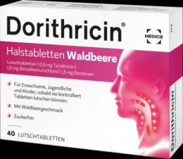 DORITHRICIN Halstabletten Waldbeere 40 St
