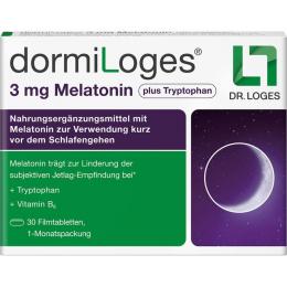 DORMILOGES 3 mg Melatonin plus Tryptophan Filmtab. 30 St. (28 g)