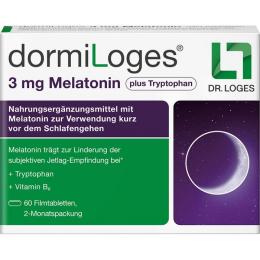 DORMILOGES 3 mg Melatonin plus Tryptophan Filmtab. 60 St. (56 g)