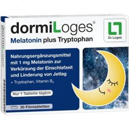 DORMILOGES Melatonin plus Tryptophan Filmtabletten 30 St.