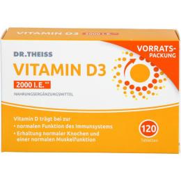 DR.THEISS Vitamin D3 Tabletten 2000 I.E. 120 St.