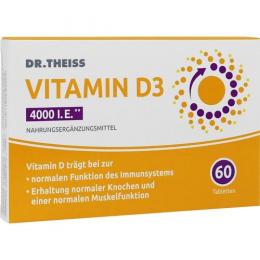 DR.THEISS Vitamin D3 Tabletten 4000 I.E. 60 St. (18,8 g)