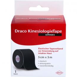 DRACO KINESIOLOGIETAPE 5 cmx5 m schwarz 1 St.