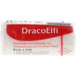 DRACOELFI elast.Fixierbinde 8 cmx4 m gekrep.cello 1 St.