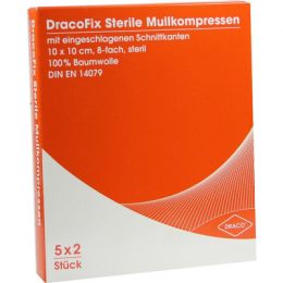 DRACOFIX PEEL Kompressen 10x10 cm steril 8fach 5X2 St