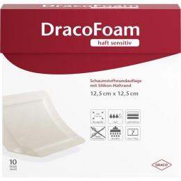 DRACOFOAM Haft sensitiv Schaumst.Wund.12,5x12,5 cm 10 St.