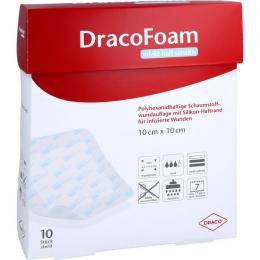 DRACOFOAM Infekt haft sensitiv Wundauf.10x10 cm 10 St.