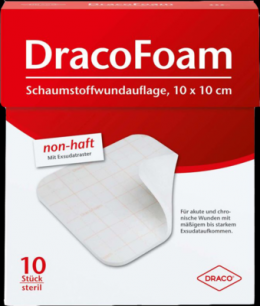 DRACOFOAM Schaumstoff Wundauflage 10x10 cm 10 St