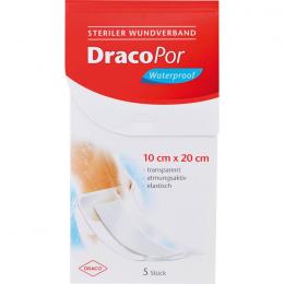 DRACOPOR waterproof Wundverband 10x20 cm steril 5 St.