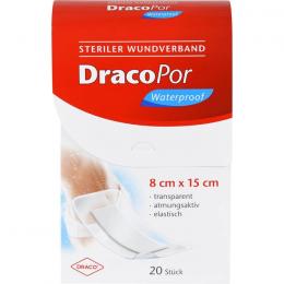 DRACOPOR waterproof Wundverband 8x15 cm steril 20 St.