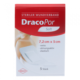 DRACOPOR Wundverband 5x7,2 cm steril 5 St